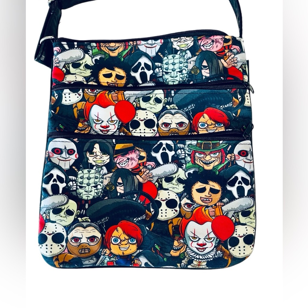 HALLOWEEN HORROR ICONS CROSSBODY SHOULDER BAG PURSE - Picture 3 of 16